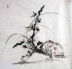 4、明波长老：兰花 68X68.JPG