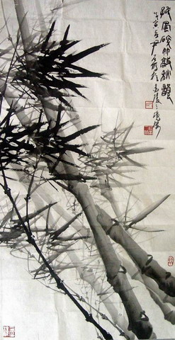 尹石：竹，秋韵49X95.JPG