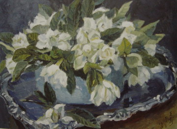 “栀子花开”1997年26X38CM.JPG