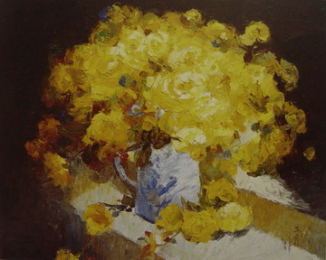 “黄玫瑰”1996年53X65CM.JPG