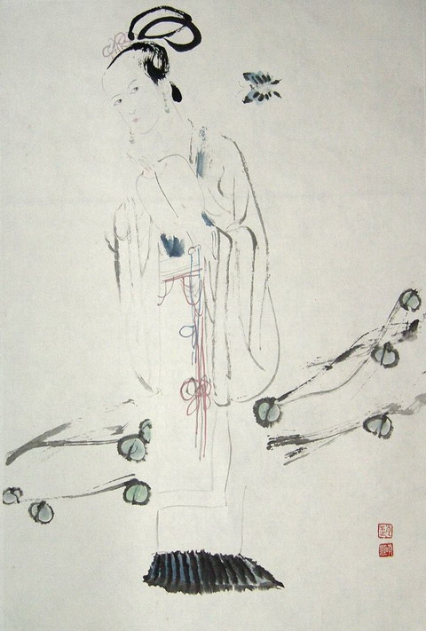 赵晓华作品：“仕女-1”68X44.JPG