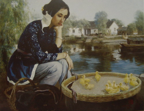 “小鸭”1992年73X76CM.JPG