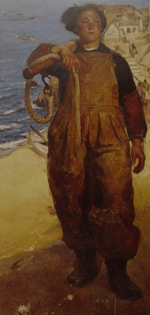“海岛姑娘”1961年170X78CM中国美术馆藏.JPG