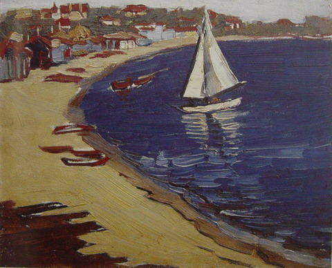 “青岛海水浴场”1959年21X23CM.JPG