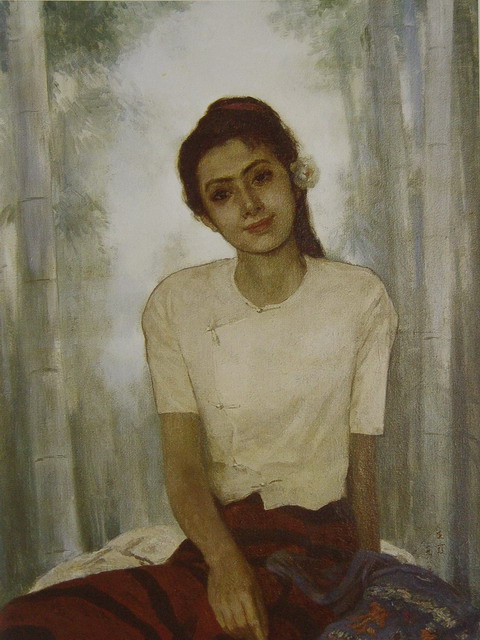 “傣族少女”1984年83X62CM.JPG