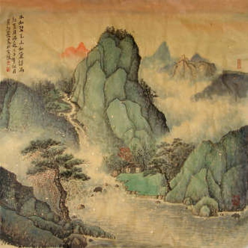 水如碧玉 山如黛 65X65.jpg