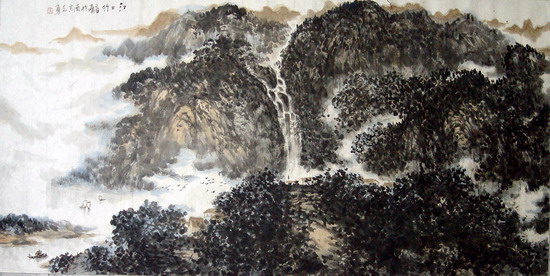张志勇：“江上行”68X136CM.JPG