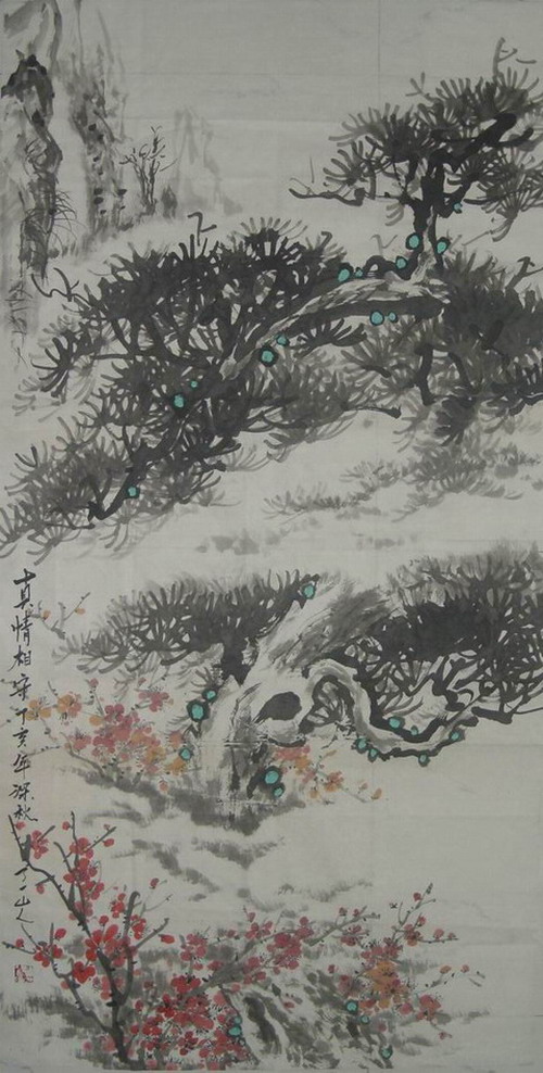 净谦：“松梅--真情相守”136X68.JPG