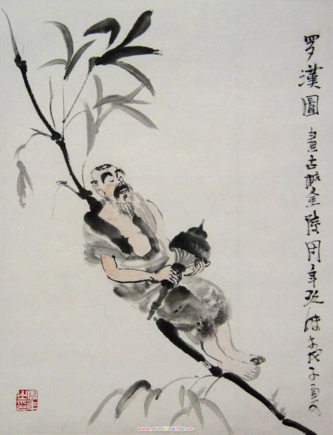 周 年：“罗汉图”46X34.JPG