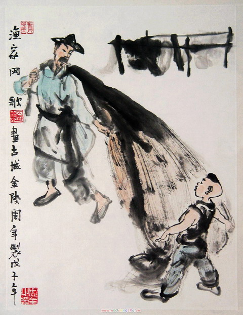 周 年：“渔家网歌”46X34.JPG