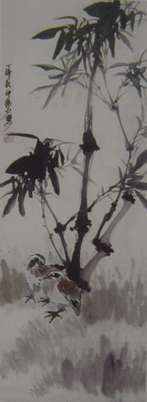 韩少婴：花鸟93X35.JPG
