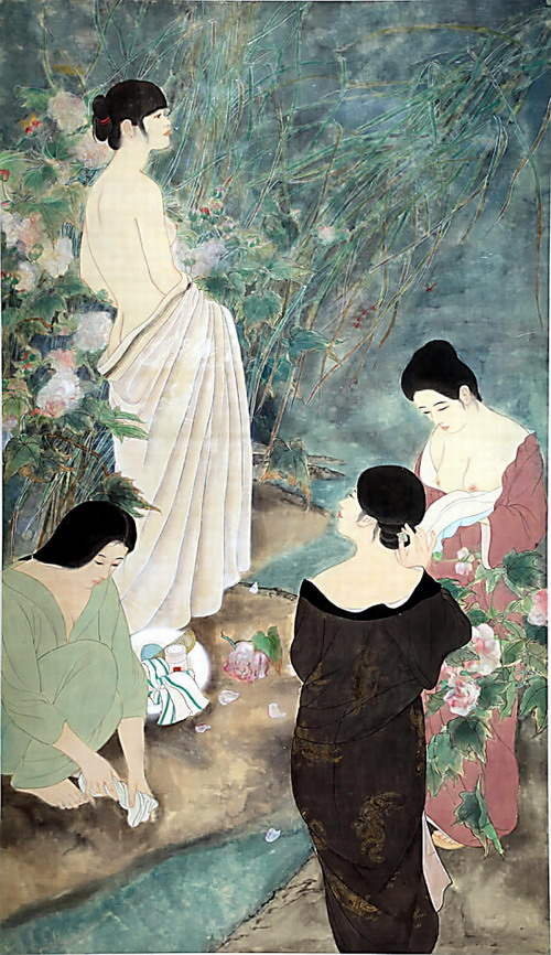 胡高锋 梦里无尘花是处 绢本.jpg