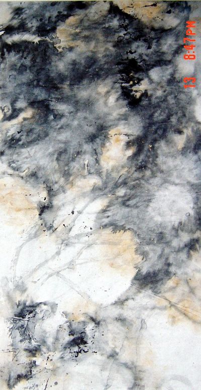张志勇：水墨《朝阳》2001年4月 137X67CM.JPG