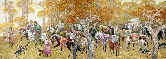赵文元 金秋 145×410cm 2009年.jpg