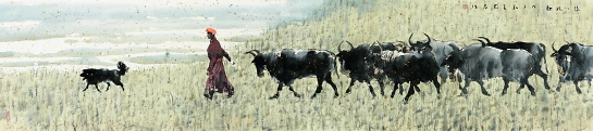 刘大为 悠悠牧歌 33×230cm　2008年.jpg