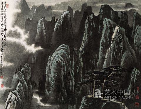 李可染 千岩万壑-.jpg