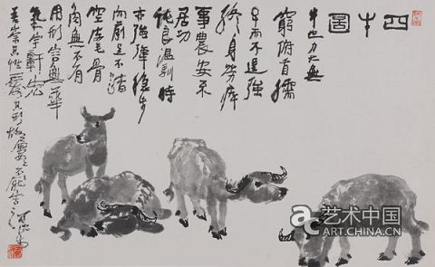 李可染 四牛图.jpg