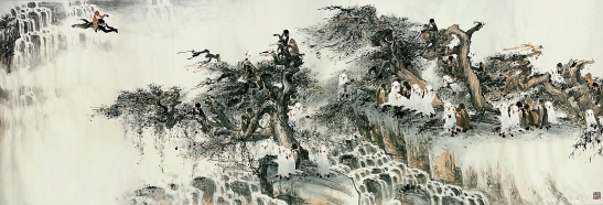 徐培晨 山情水意 251×626cm 2010年.jpg
