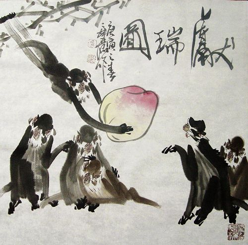 徐培晨：“献寿图”68X68CM.JPG
