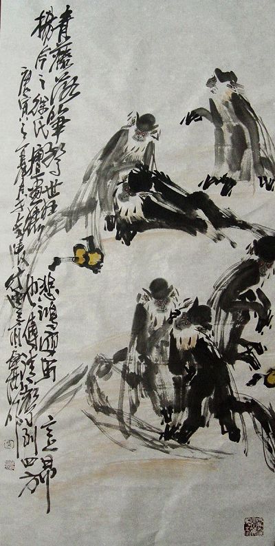 徐培晨：“青藤落笔惊世狂”136X68CM（200）.JPG