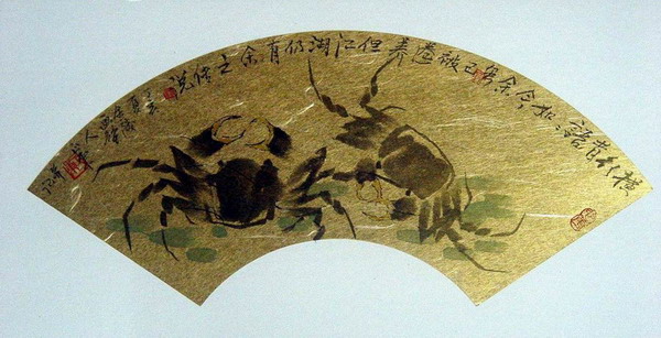 施正东作品横行者扇面.jpg