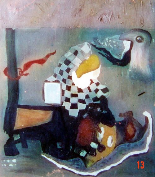 张志勇：油画《时空》1986年6月 100X95CM.JPG