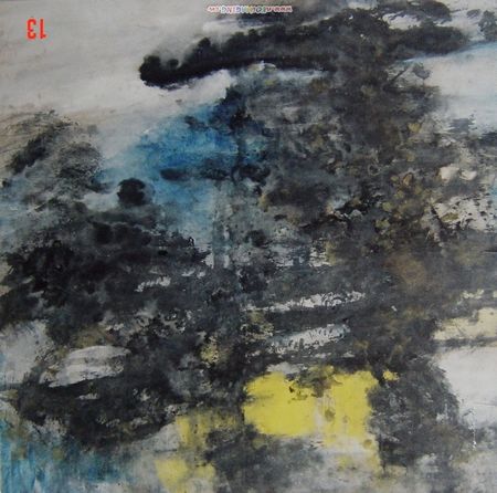 张志勇：水墨《涛声》2001年3月 65X65CM.JPG