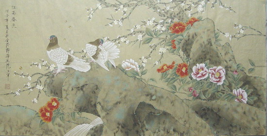 赵立军：“江南春色”68X136CM.JPG