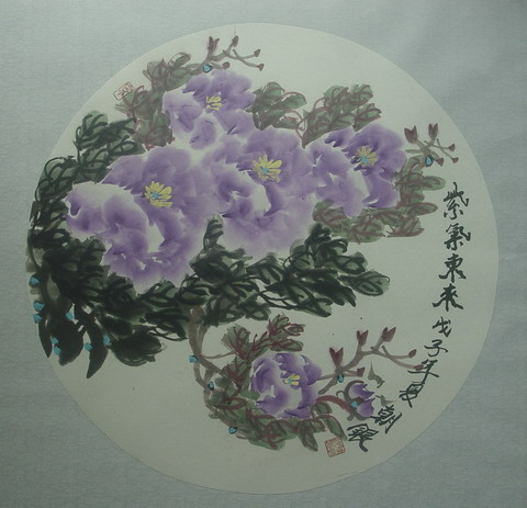 孙朝银：“紫气东来”66X66CM.jpg