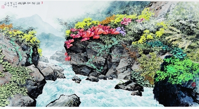 吴国亭 《霜叶红胜花.jpg