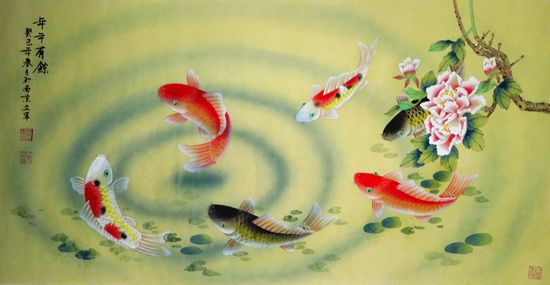 赵立军：“年年有余”48X148CM.JPG