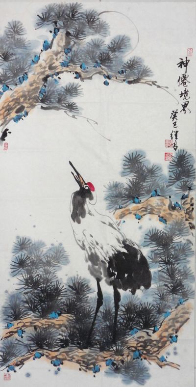 张继高：“神仙境界”68X136CM.JPG