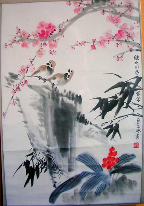 张正吟：“花鸟-1”68X45CM.jpg