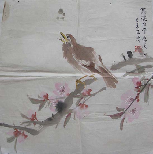 张正吟：“花鸟-3”40x33CM.jpg